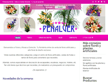 Tablet Screenshot of floresyrosasadomicilio.com